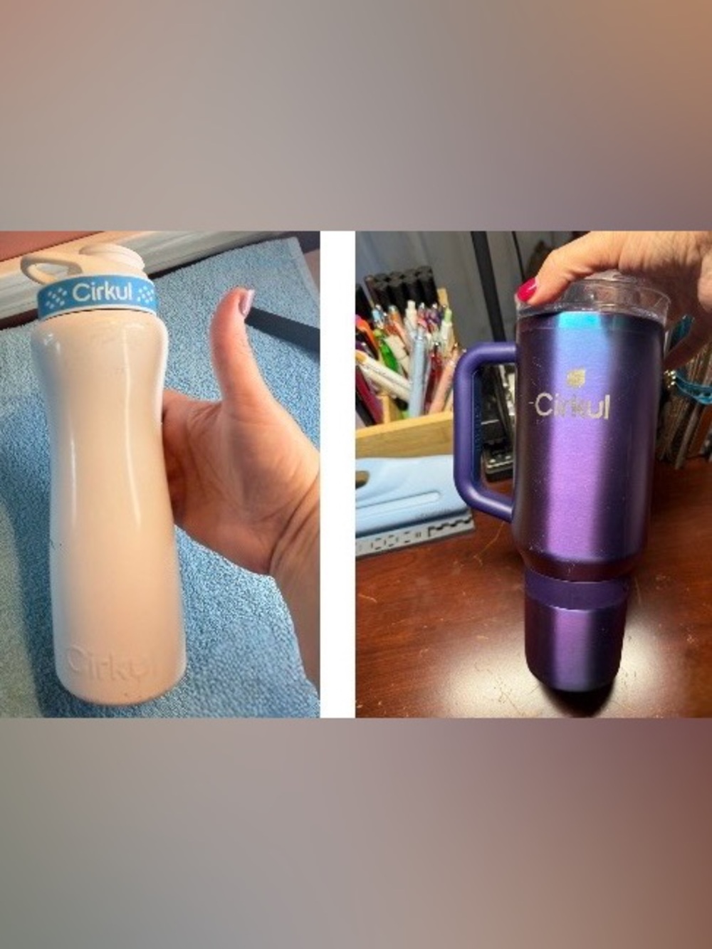 Cirkul White Water Bottle Bundle of 2